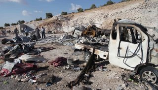 El pánico se apodera de los sirios ante los bombardeos sobre Idlib