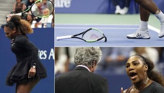 Furia de Serena Williams tras la derrota en la final