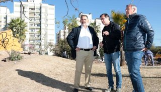 Obras en plaza de los Inmigrantes