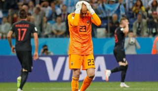 Wilfredo Caballero admitió su error ante Croacia y dijo que fue el inicio de una "catástrofe"