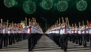 Norcorea prefirió luces de paz a los misiles intercontinentales