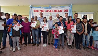 Entregaron viviendas a familias de La Merced