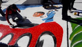 Las primeras imágenes de la tradicional "Pintada Estudiantil" en Ciudad Cultural