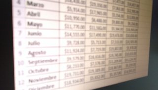 El listado de las planillas de Excel