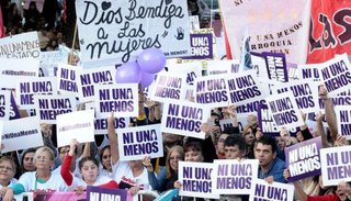 En Argentina, se registra un femicidio cada 32 horas
