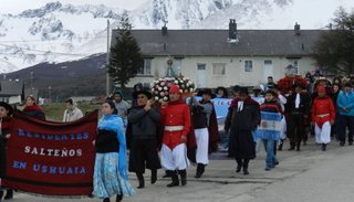 El Milagro salteño también se vivió con fervor en el fin del mundo