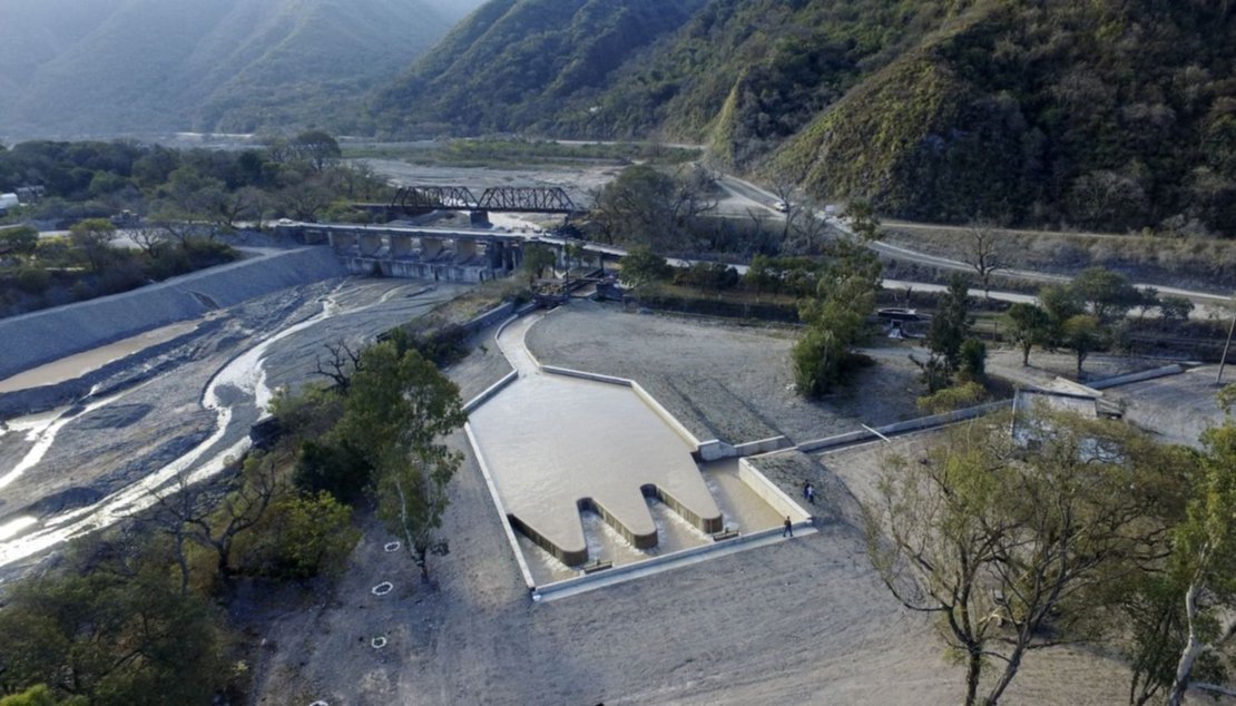 La obra inaugurada, vista desde el aire. Foto: Presidencia. La obra inaugurada, vista desde el aire. Foto: Presidencia.