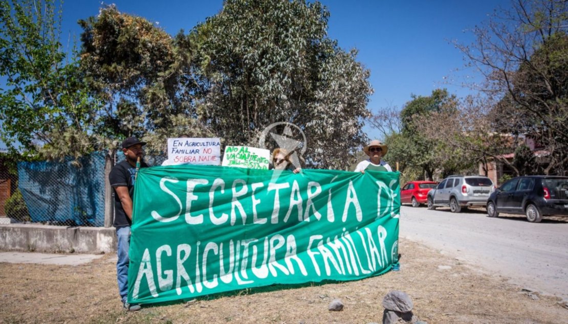 En defensa de la Secretaría de Agricultura Famliar. Foto: Javier Corbalán. 