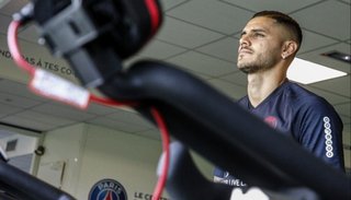 Icardi entrenó por primera vez en PSG
