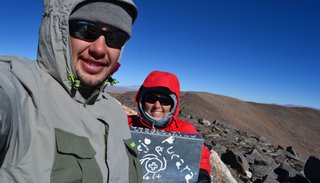 Cumbre en el nevado de Chuscha