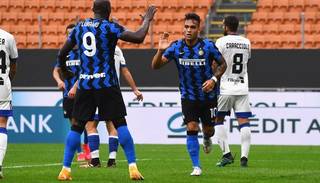 Hat-trick del Toro Martínez en el Inter