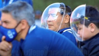 Diego, durísimo con las cargadas por la máscara