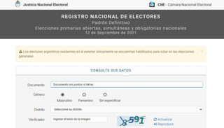 ¿Dónde voto en octubre? Enterate aquí la escuela, la mesa y el número de orden