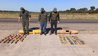 Cuatro imputados por transportar 65 kilos de cocaína