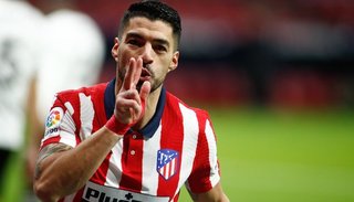 Suárez le dio la victoria al Atlético de Madrid