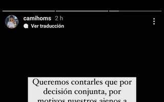 Rodrigo De Paul y Camila Homs llegaron a un acuerdo