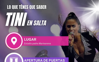 Tini ofrecerá un espectáculo único en Salta: lo que tenés que saber