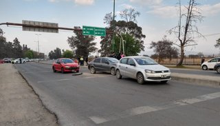 Choque en cadena en avenida Banchik