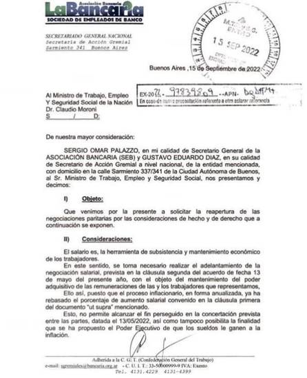Empleados Bancarios cierran paritarias en torno al 94% anual