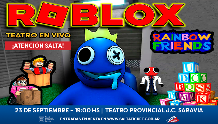 Rainbow Friends & Roblox Tijuana 2023 - Tijuana Eventos, Teatro