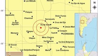 Un temblor de 5,5 grados se sintió en Córdoba