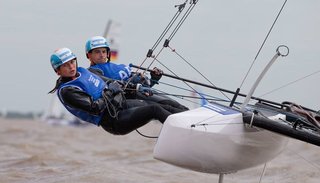 La tercera medalla de oro llegó con el yatching