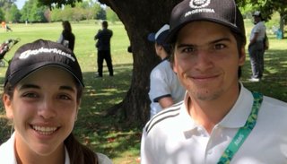 El golf también sumó: bronce para la dupla Anacona-Fernández