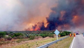 San Luis: Incendio sin control
