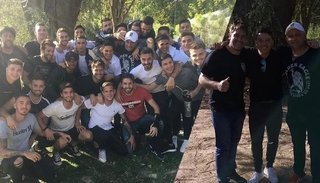 La otra cara de un lunes: asado de Gallardo para su equipo