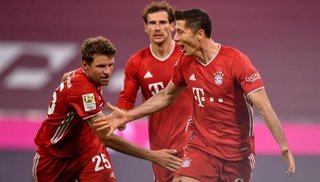 Póker de Lewandowski en la victoria del Bayern Múnich