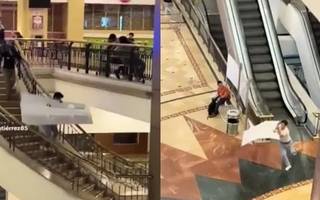 ¡OMG! La insólita persecución en un shopping por un cartel de Taylor Swift