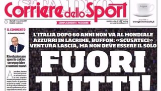 Toda Italia llora la no clasificación al Mundial