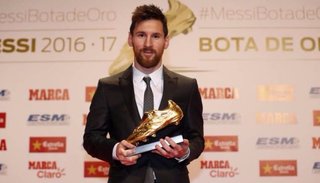 Messi recibió otra bota de oro