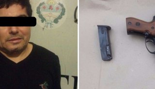 Circulaba ebrio al volante y disparando un arma de fuego