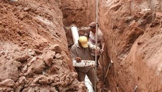 Avanzan las obras de agua y cloacas