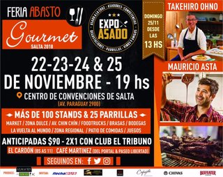 Vuelve a Salta Feria Abasto Gourmet. Tus entradas 2x1 con Club