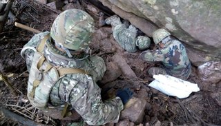 Con explosiones, liberaron el cauce del arroyo Yariguarenda