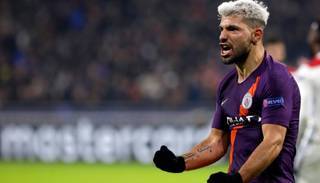 Agüero marcó un gol clave para el City y Real Madrid venció a Roma