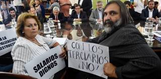 Docentes al paro