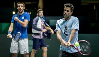 Zeballos estuvo ausente en el entrenamiento del equipo de Copa Davis