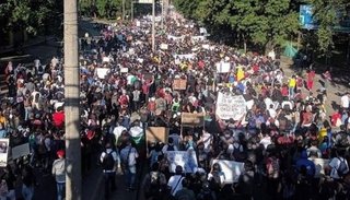 Incidentes durante el paro nacional en Colombia en rechazo a las políticas de Iván Duque