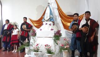 Entronizaron la imagen de la Virgen del Valle