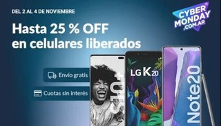 Los celulares fueron el artículo más vendido en el cybermonday