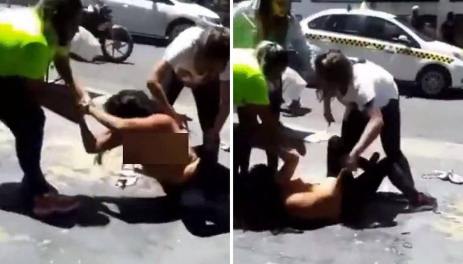 VIDEO Comerciantes desnudan y linchan a una mujer a la que acusaban de  varios robos
