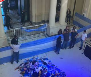 Se terminó el velorio de Diego Maradona, tras los disturbios en la Rosada