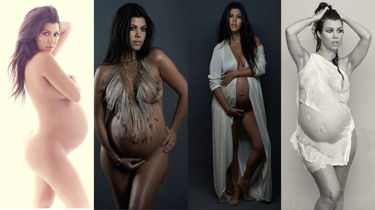 0. A a. Kourtney Kardashian decidió quitarse la ropa para la revista DuJour...