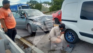 Choque en puente de San Pedro generó demoras en el tránsito