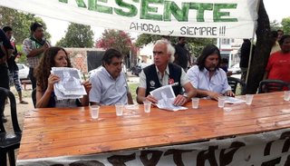 Sindicalistas piden la liberación de los detenidos en la protesta de trabajadores de La Esperanza