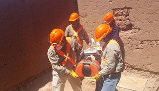 Simulacro de terremoto en la Puna