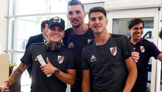 River llegó a España para enfrentar a Boca